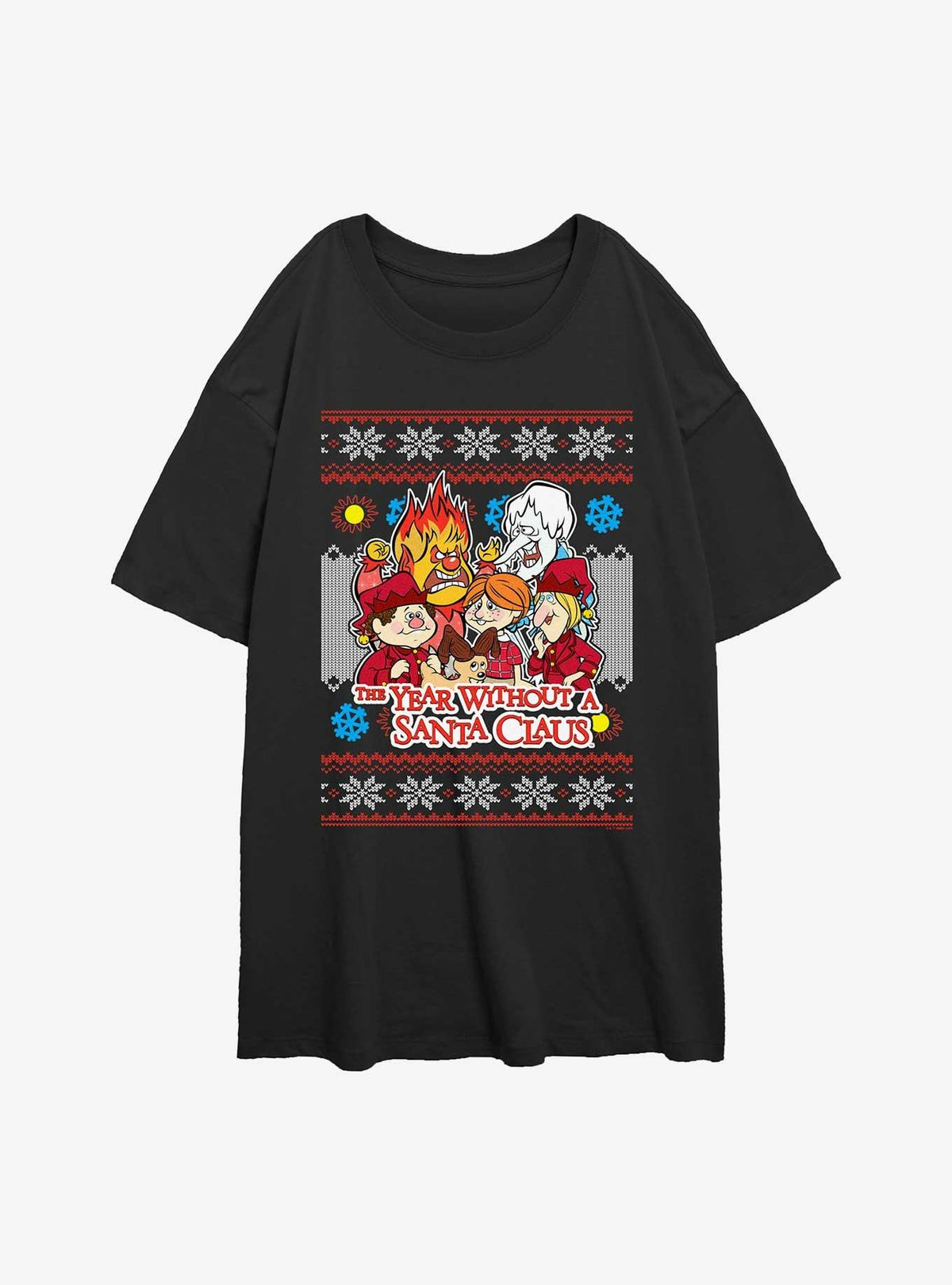 A Year Without A Santa Christmas Gang Girls Oversized T-Shirt