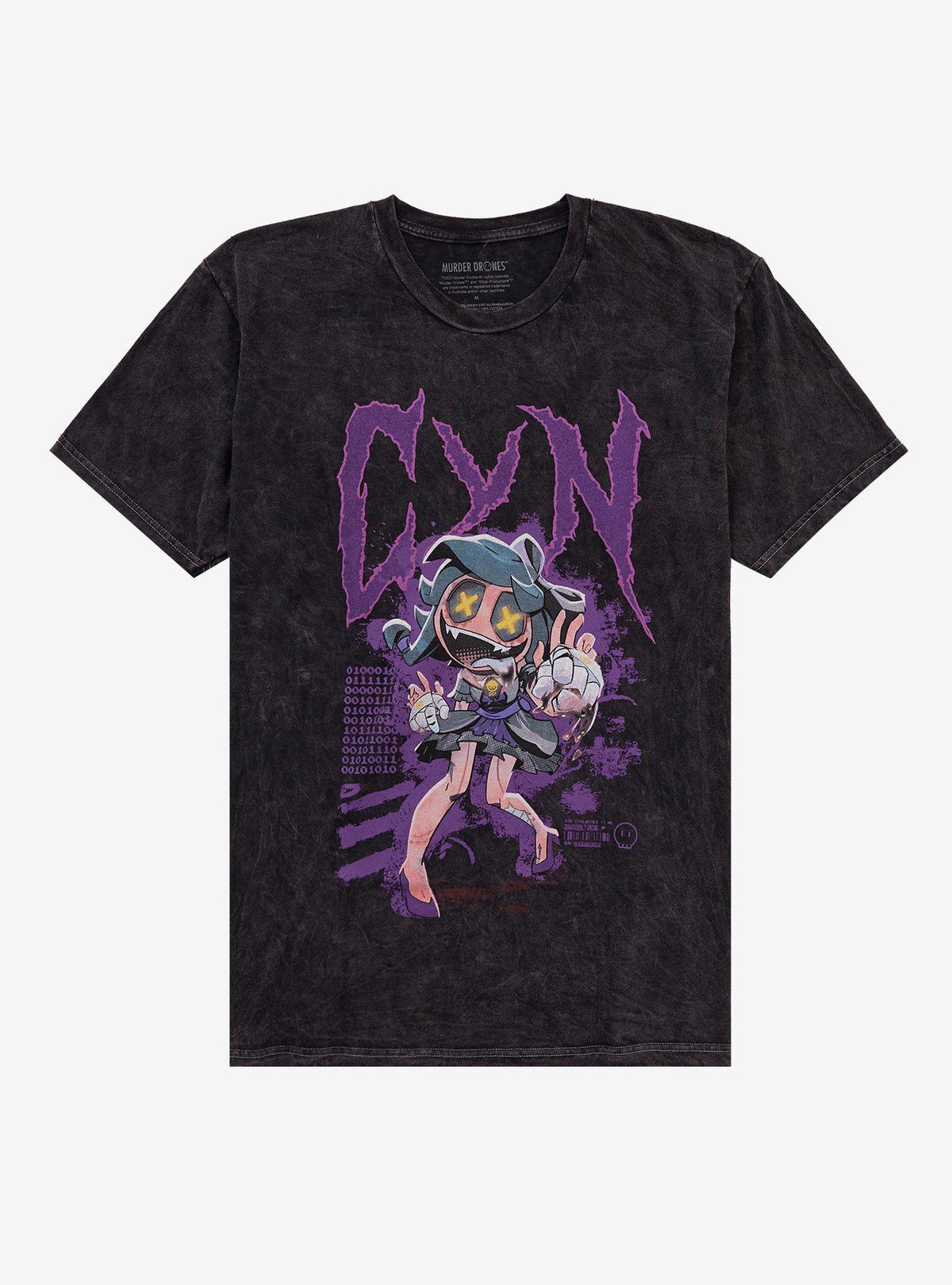 Murder Drones Cyn Mineral Wash T-Shirt