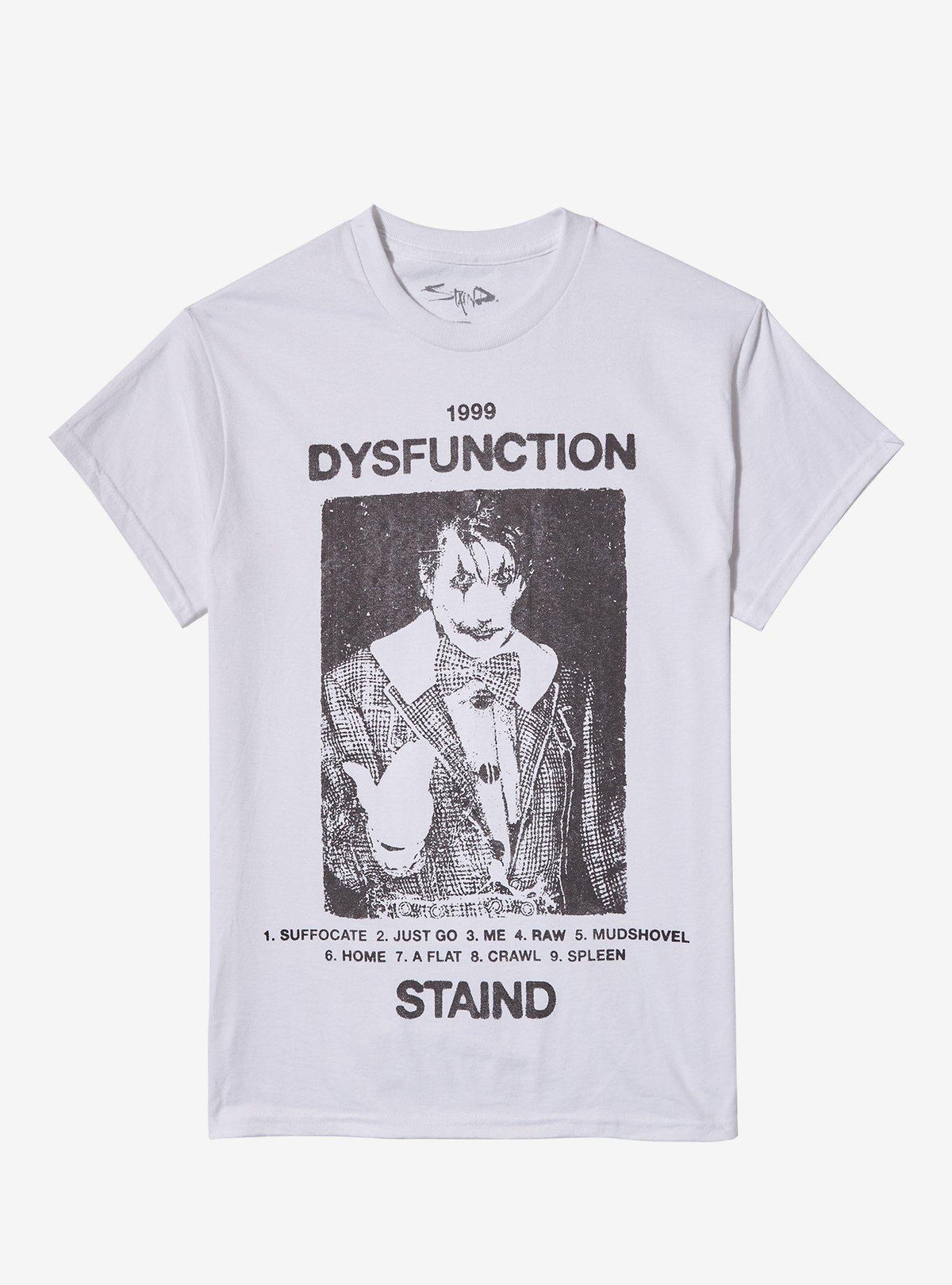 Stained Dysfunction Boyfriend Fit Girls T-Shirt T-Shirt | Bold Graphic Edition | Top Pick For Fans