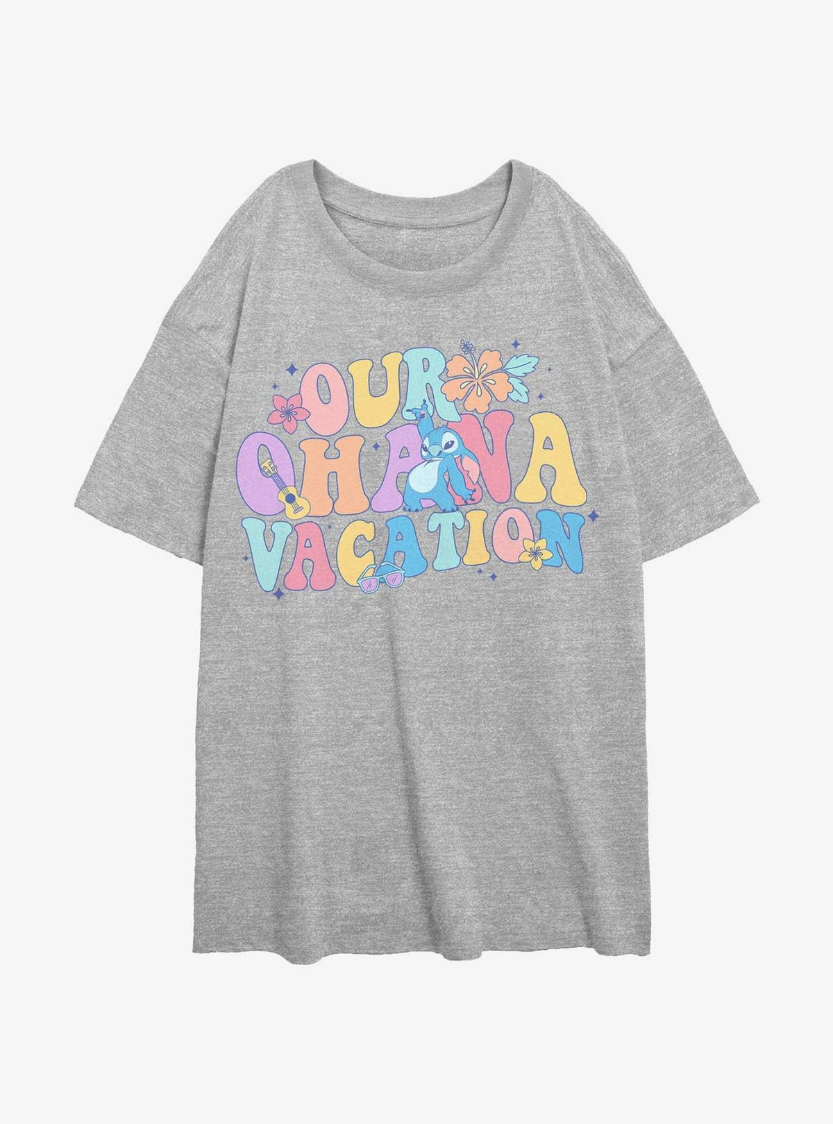 Disney Lilo Stitch Ohana Vacation Girls Oversized T-Shirt T-Shirt | Premium Graphic | Great Gift Idea