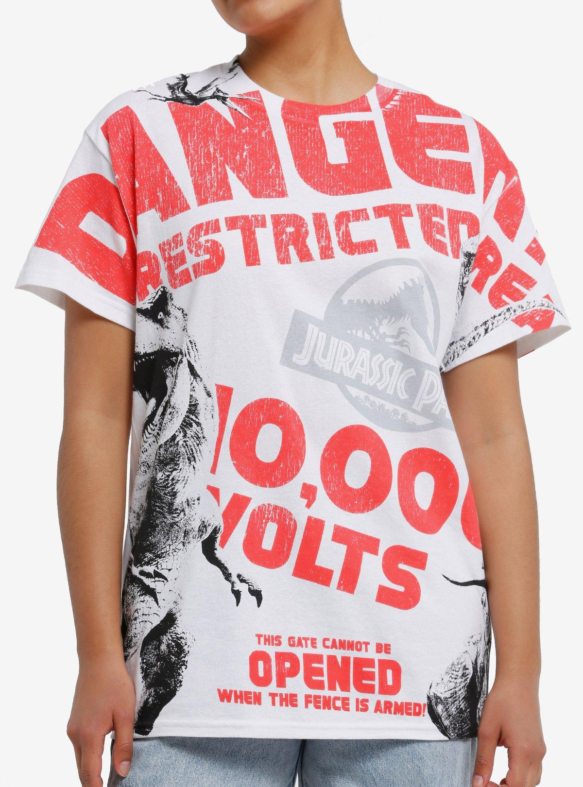 Jurassic Park Danger Dinosaurs Girls T Shirt