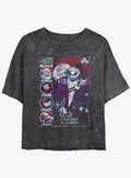 The Nightmare Before Christmas Nightmare Girls Mineral Wash Crop T-Shirt T-Shirt | Premium Graphic | Perfect For Daily Wear