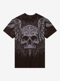 Winged Carved Skull T-Shirt By Call Your Mother