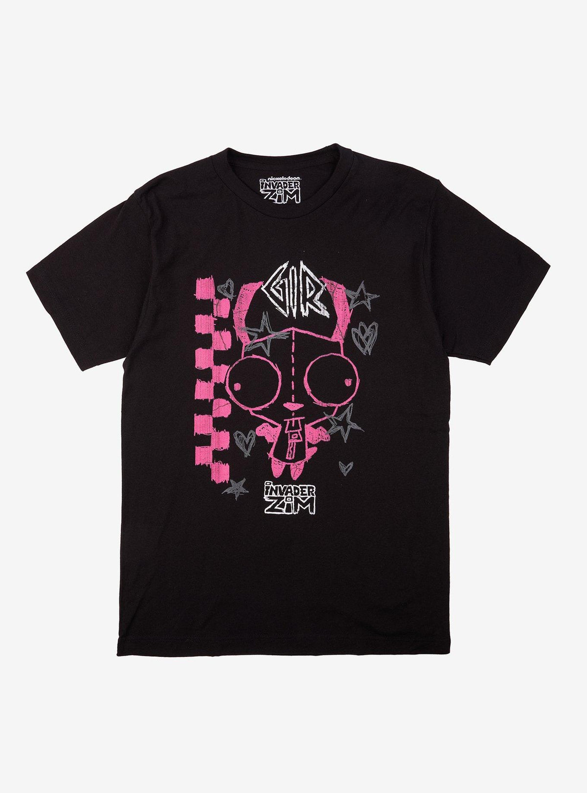 Invader Zim Gir Chalk Art Girls T Shirt