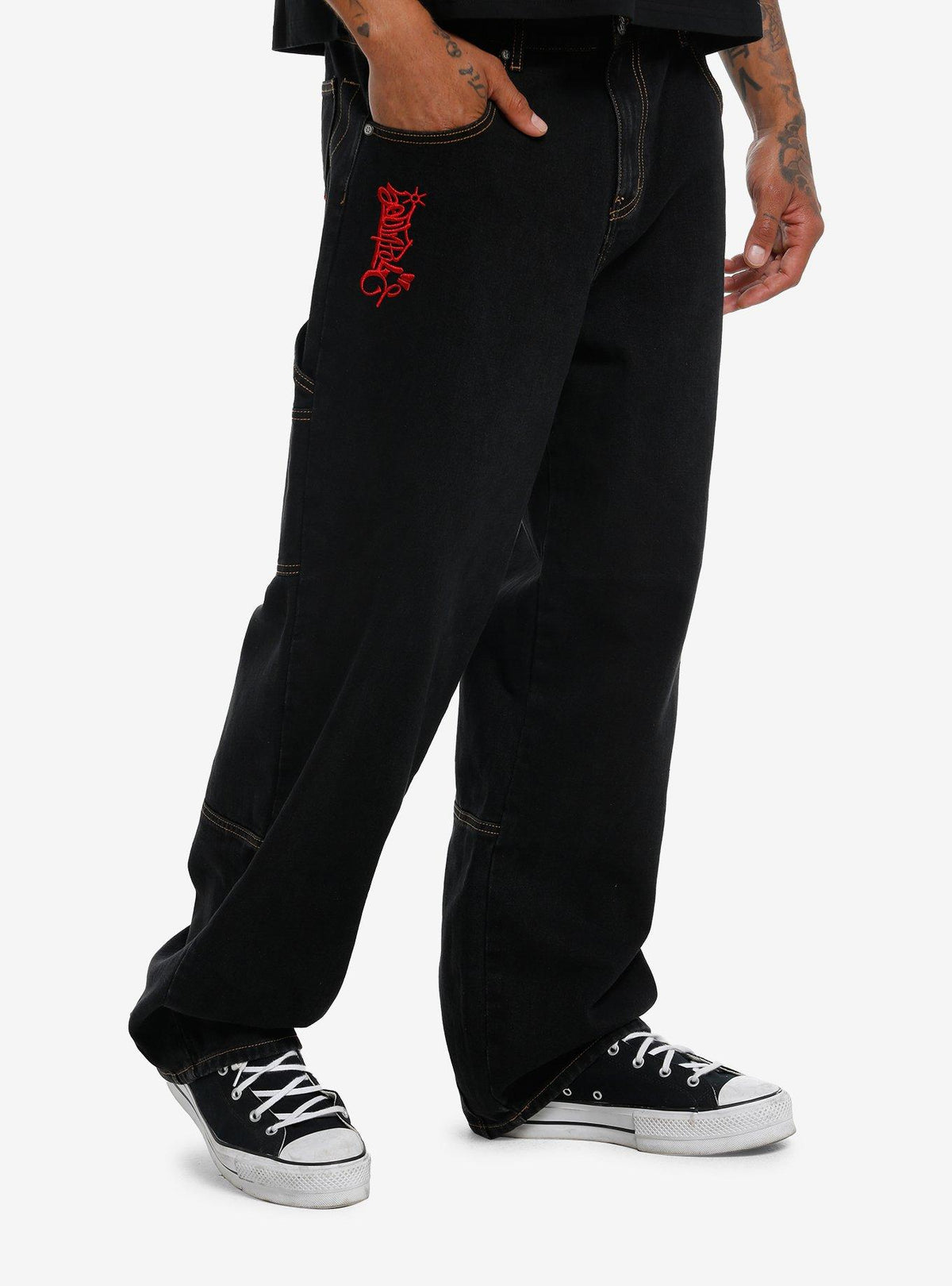 Southpole Logo Black Jeans T-Shirt | Exclusive Edition | Must-Have Style