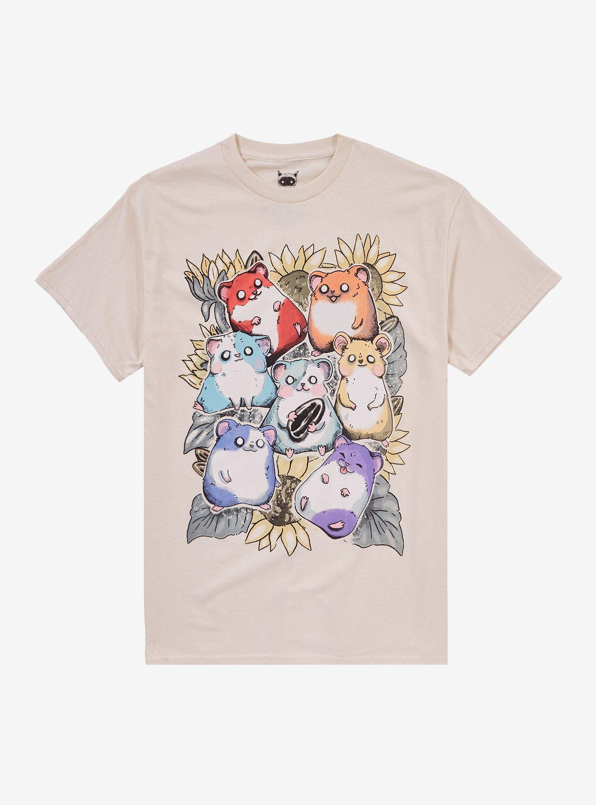 Rainbow Hamster Sunflower T-Shirt By Guild Of Calamity T-Shirt | Best-Selling Design | Trending Now