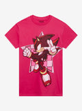 Sonic The Hedgehog Shadow Pink Star Girls T-Shirt | Premium Unisex T-Shirt, Trending Graphic Tee