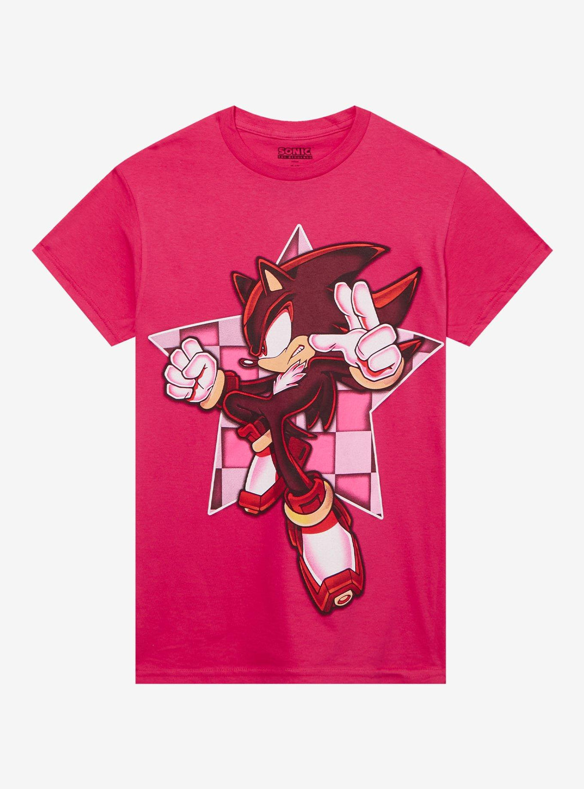 Sonic The Hedgehog Shadow Pink Star Girls T-Shirt | Premium Unisex T-Shirt, Trending Graphic Tee