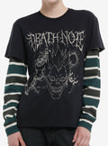 Death Note Ryuk Stripe Girls Twofer Long-Sleeve T-Shirt | Premium Unisex T-Shirt, Trending Graphic Tee