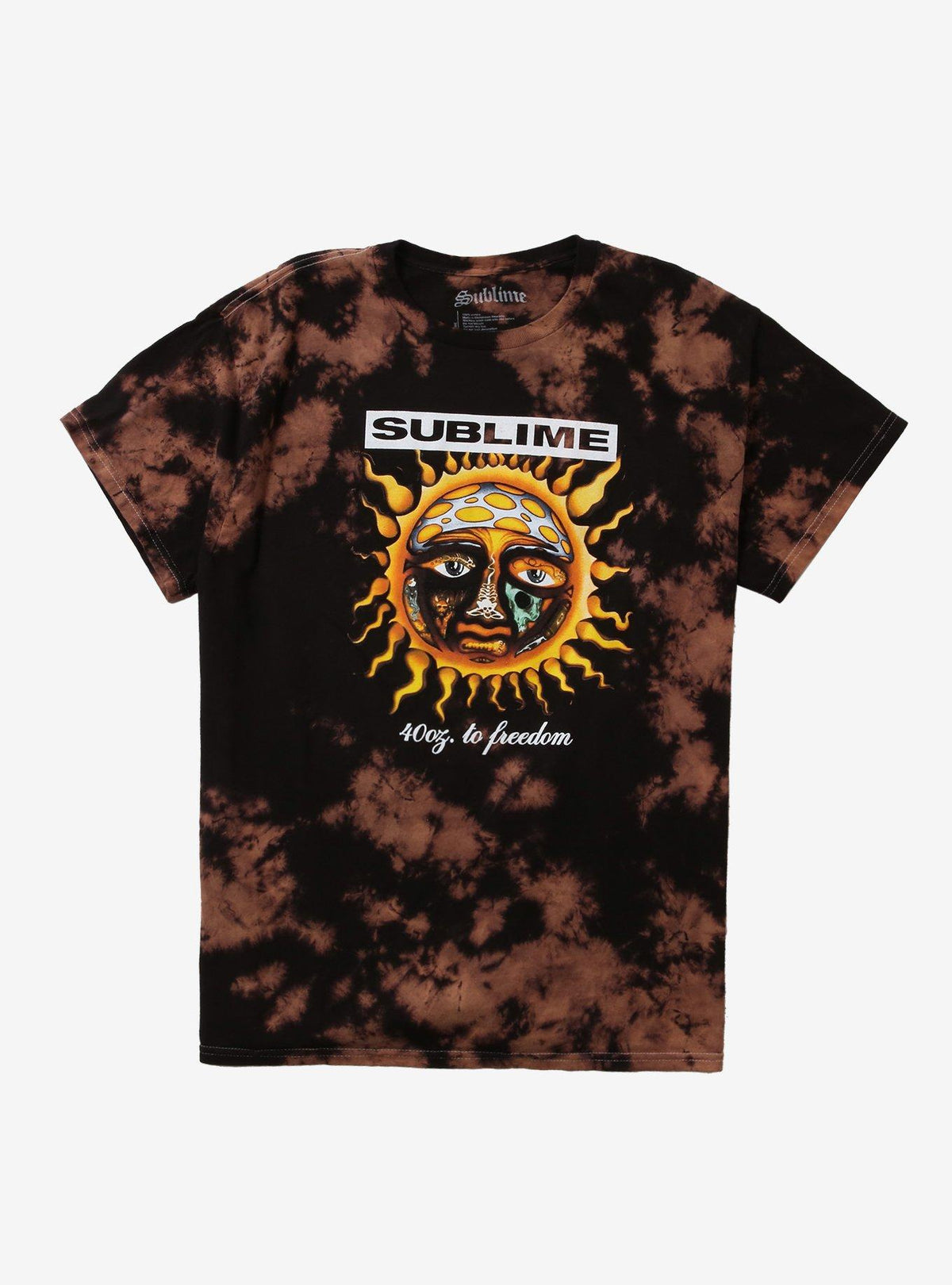 Sublime 40 Oz To Freedom Sun Bleach Dyed T Shirt