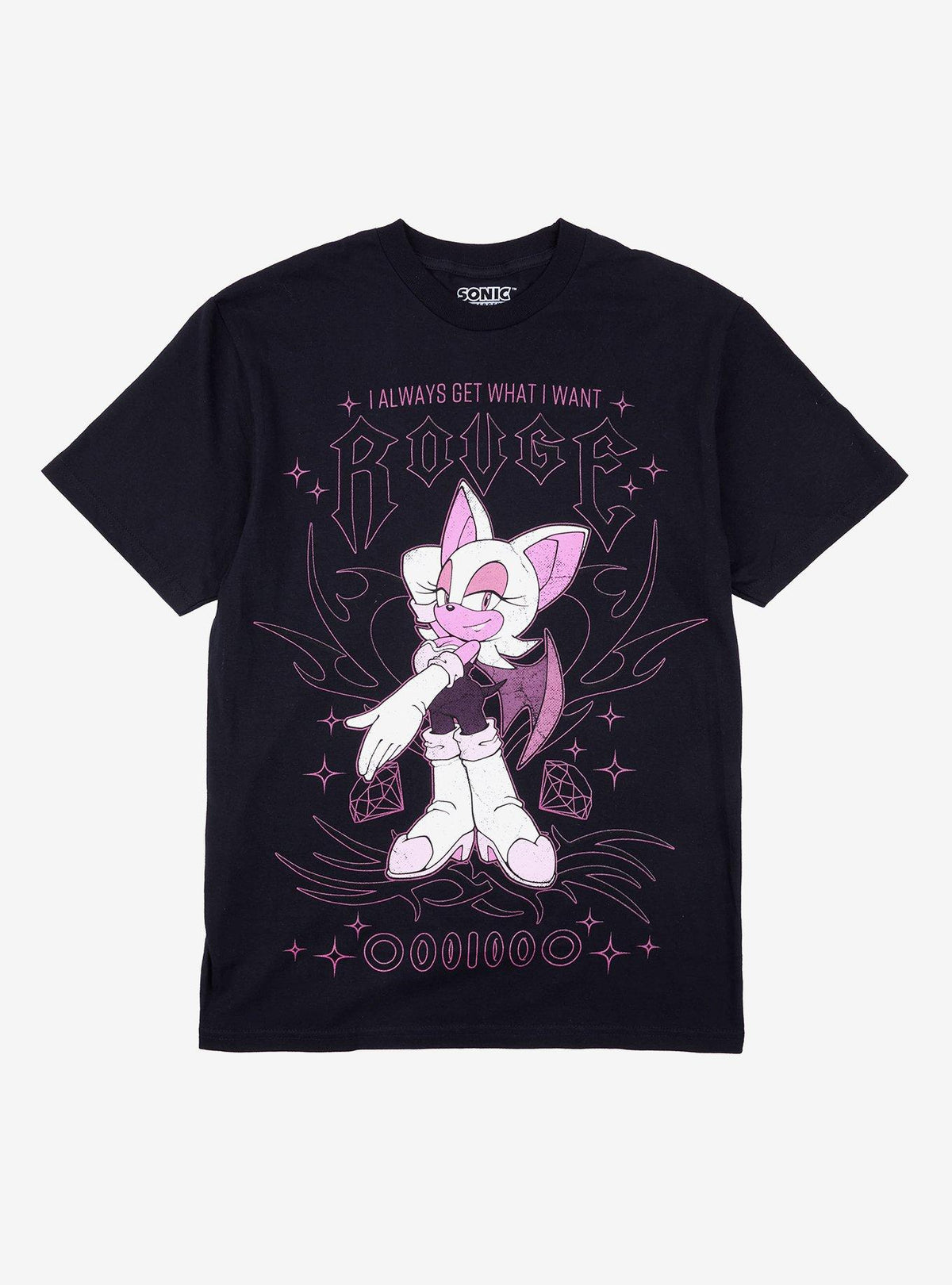 Sonic The Hedgehog Rouge The Bat Get What I Want Girls T-Shirt | Premium Unisex T-Shirt, Trending Graphic Tee