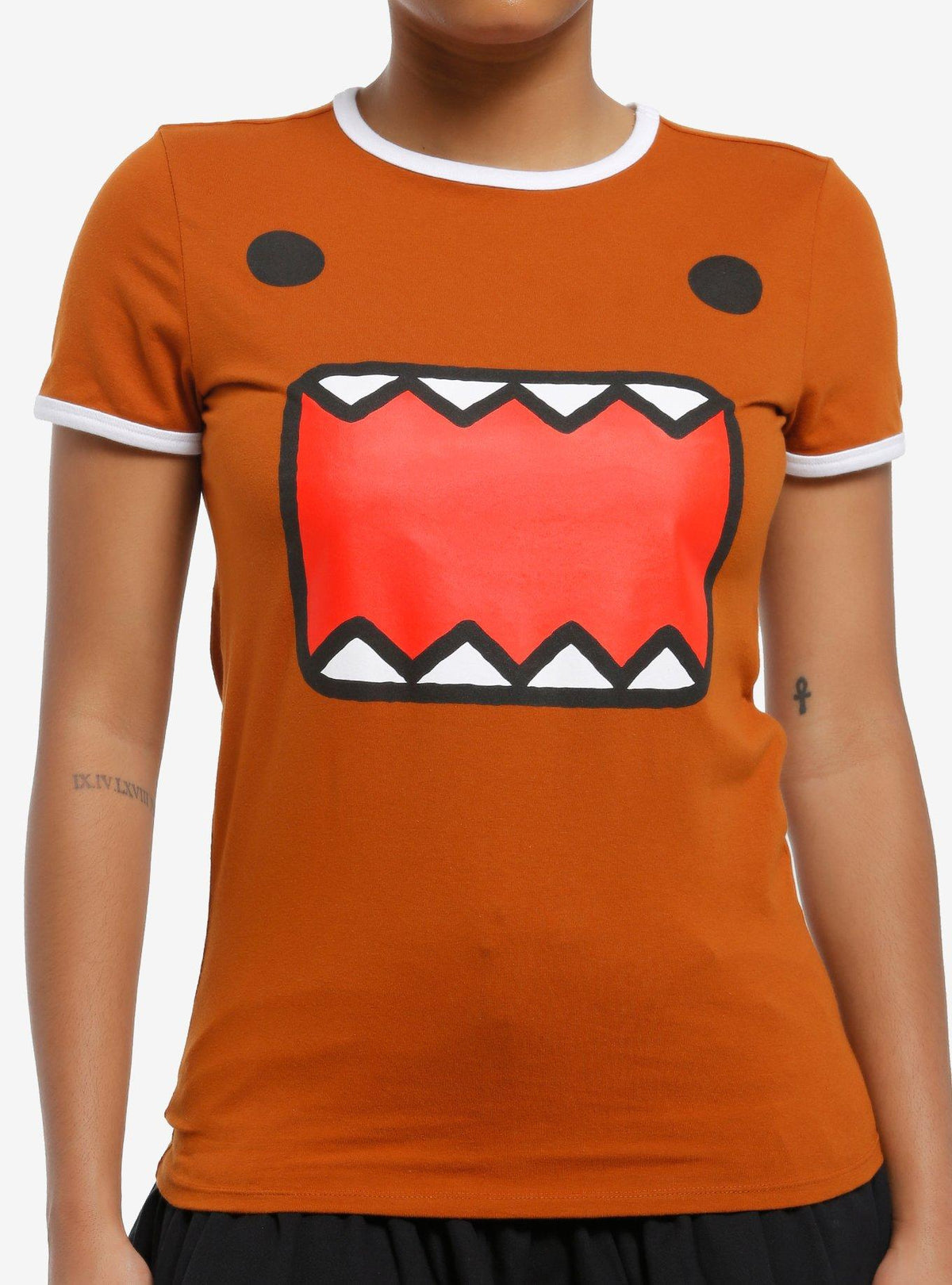 Domo Face Girls Ringer T-Shirt T-Shirt | Best-Selling Artwork | Perfect For Daily Wear