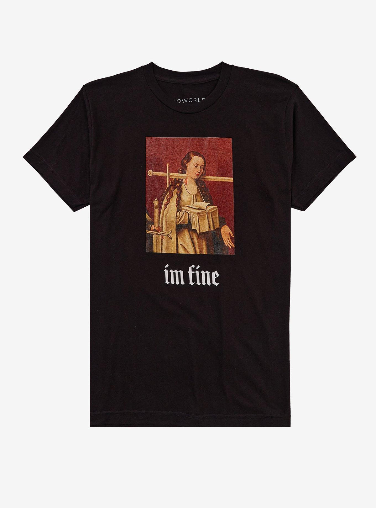 I'm Fine Portrait Painting T-Shirt T-Shirt | Bold Graphic Edition | Great Gift Idea