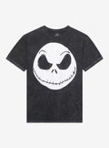 The Nightmare Before Christmas Jack Face Mineral Wash T-Shirt