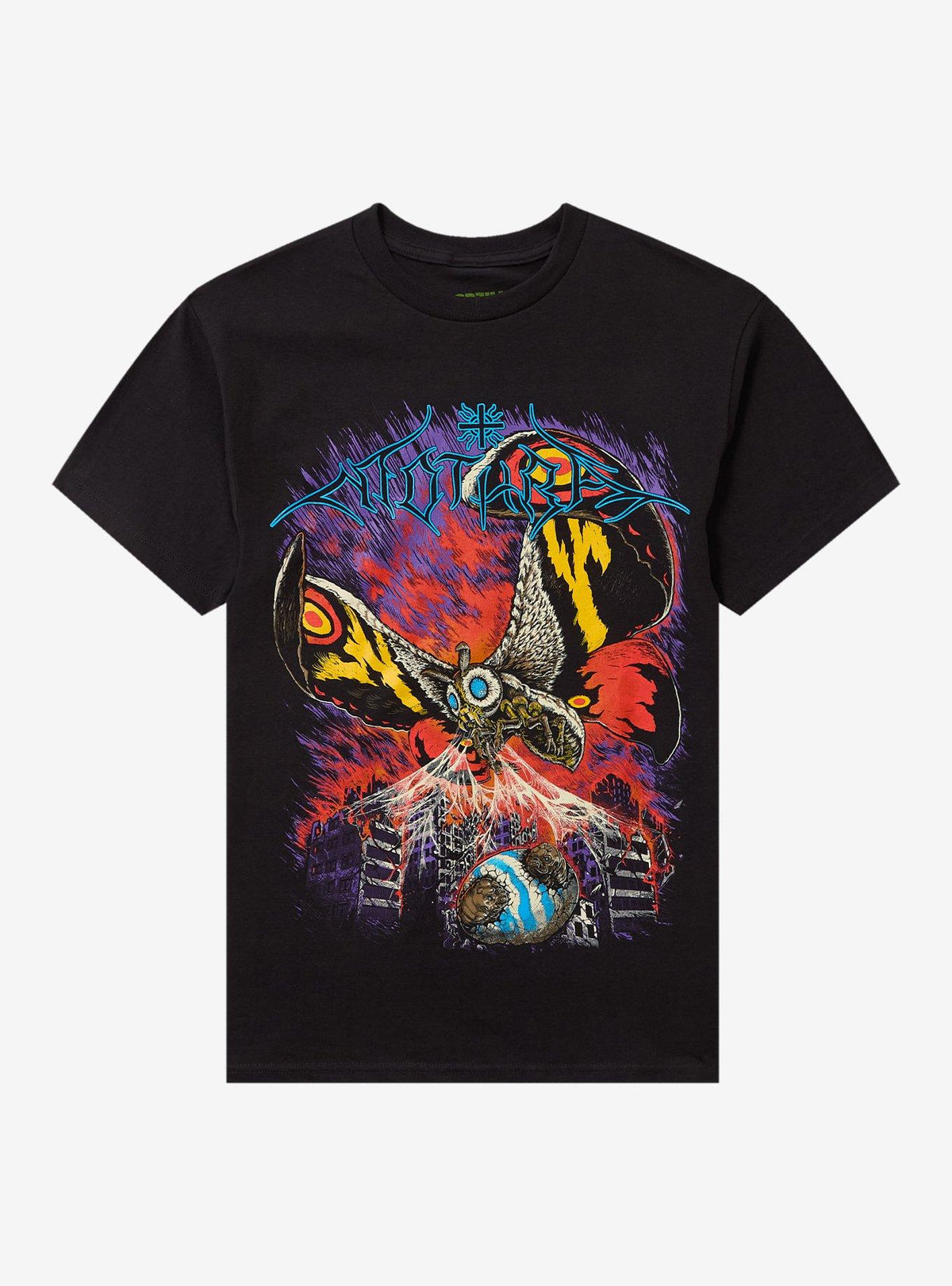 Ghost X Ghost Godzilla Mothra Metal T Shirt