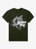 Green Day Hissing Cat Graffiti T Shirt