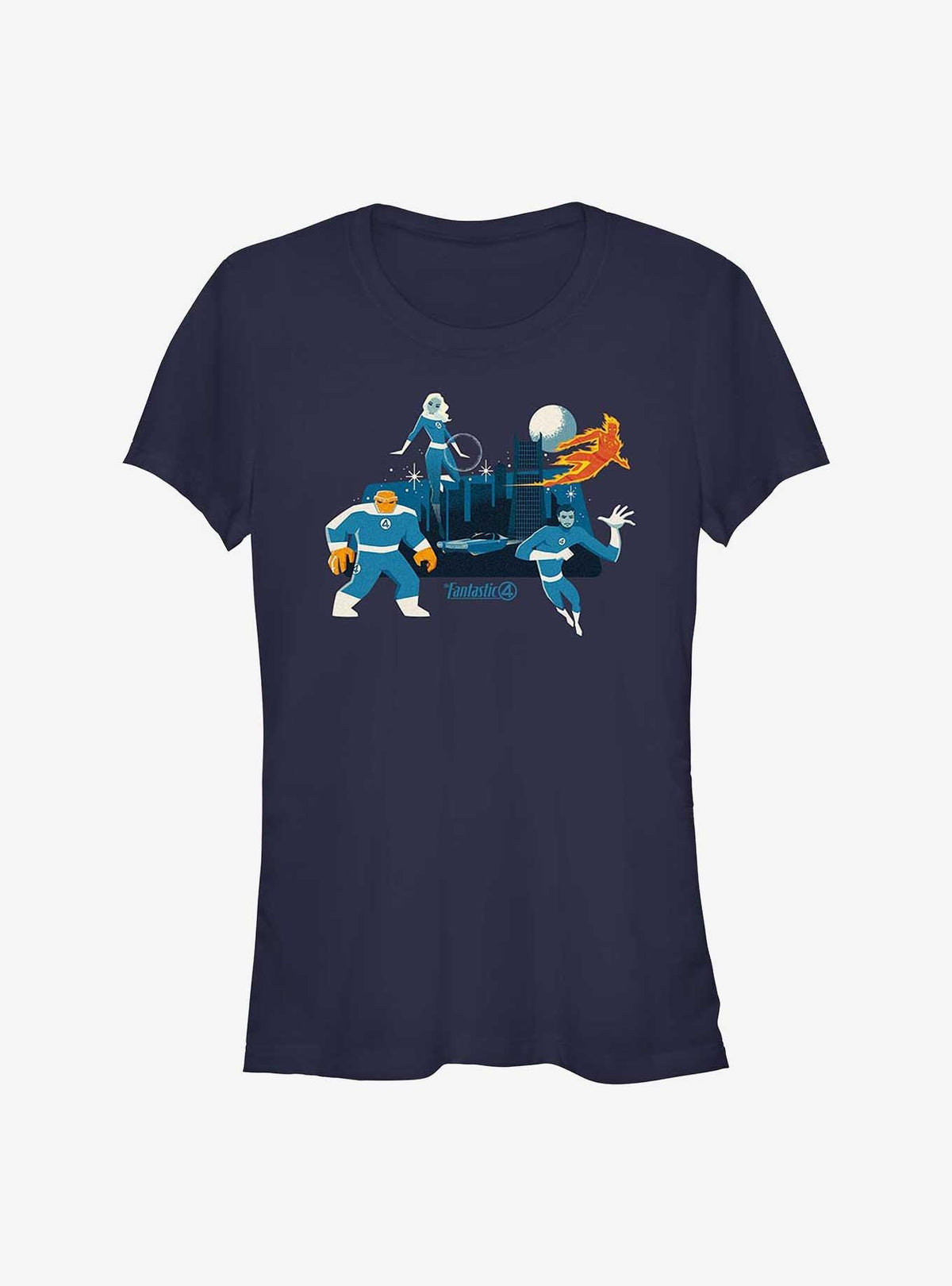 Marvel The Fantastic Four: First Steps Fantastic Four And City Girls T-Shirt