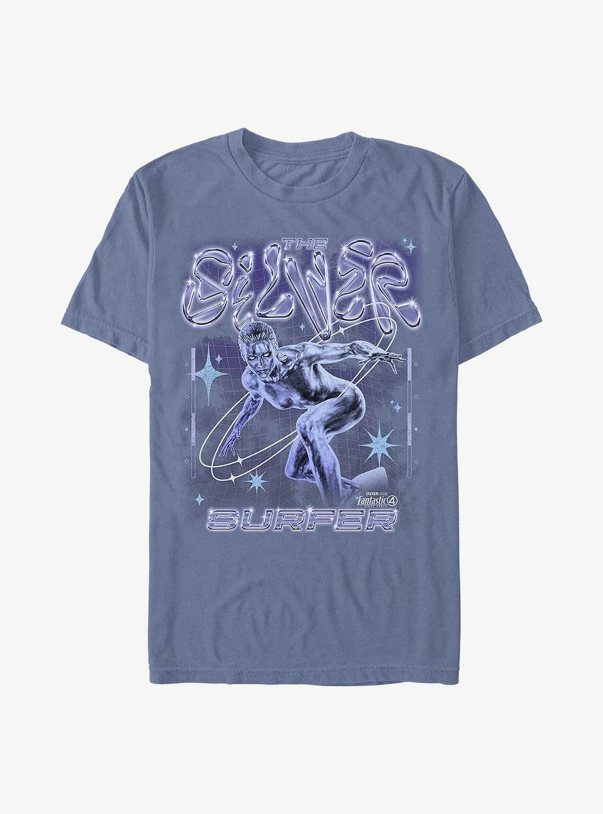 Marvel The Fantastic Four: First Steps Silver Surfer Garment Dye T-Shirt Hot Topic Exclusive