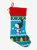 Peanuts Snoopy Snow Fair Isle Stocking T-Shirt | Aesthetic Graphic | High Demand Item
