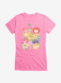 Hello Kitty And Friends Fruit Background Portrait Girls T-Shirt