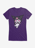 Kuromi Heart Eyes Girls T-Shirt