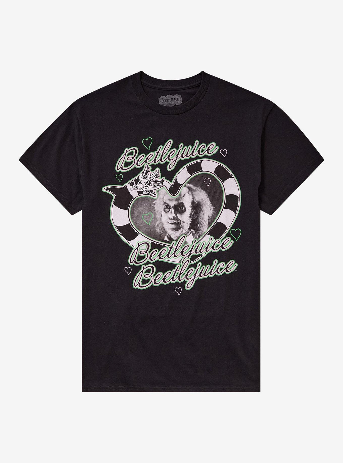 Beetlejuice Sandworm Heart Portrait T-Shirt | Premium Unisex T-Shirt, Trending Graphic Tee