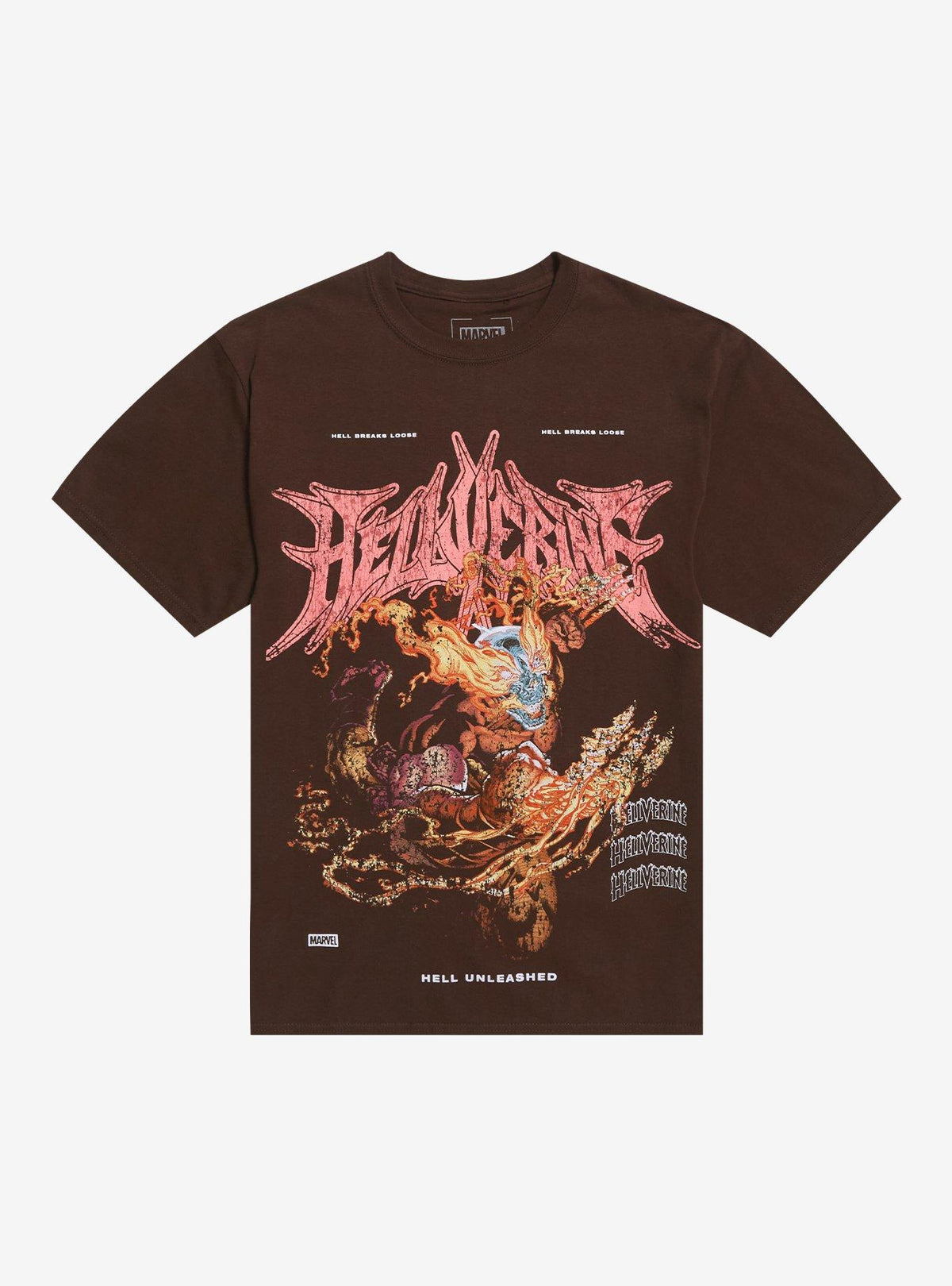 Marvel Hellverine Flame Claws T-Shirt T-Shirt | Aesthetic Graphic | Must-Have Style