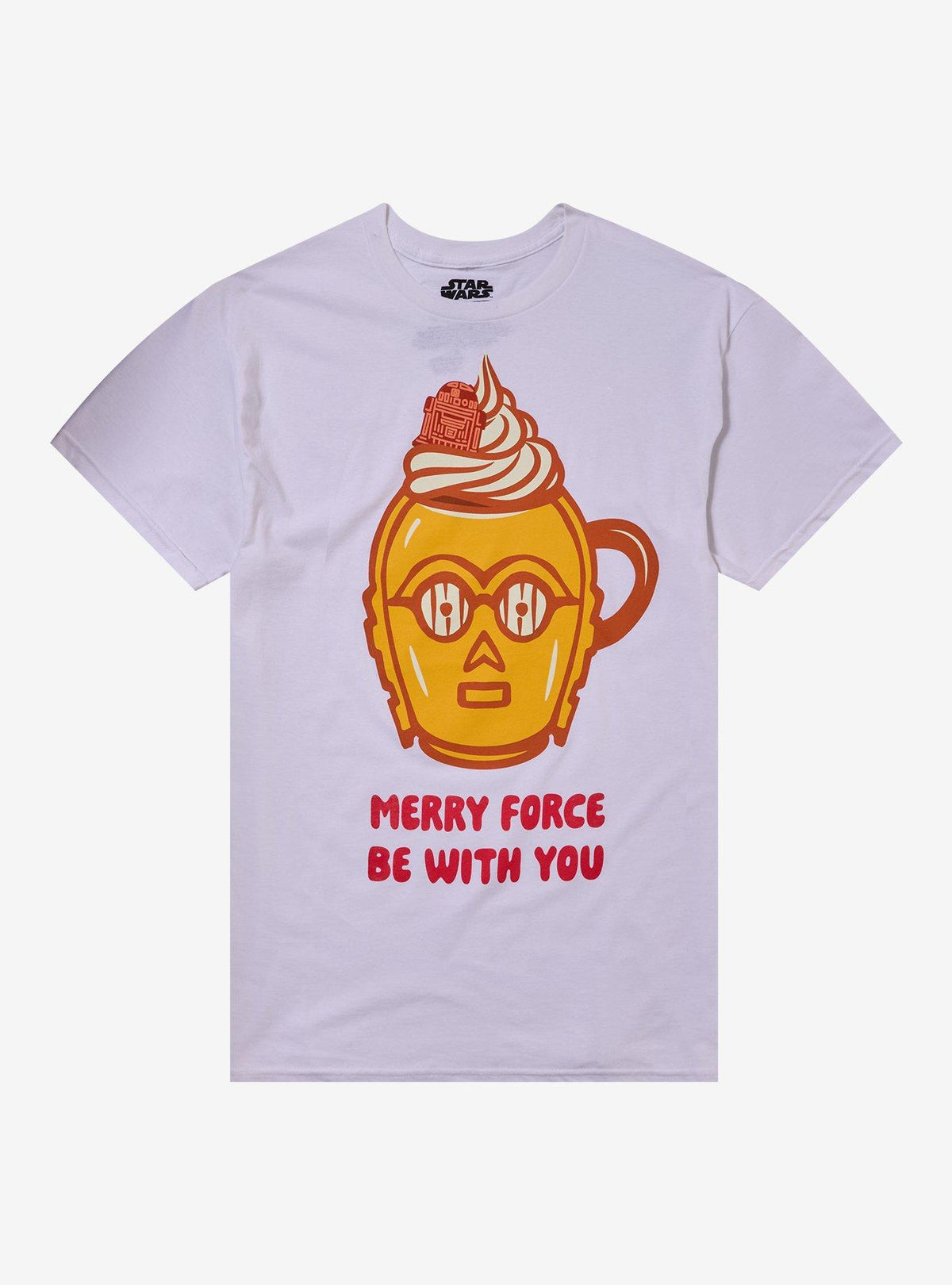 Star Wars C-3PO Merry Force Be With You T-Shirt T-Shirt | Viral Style | Must-Have Style