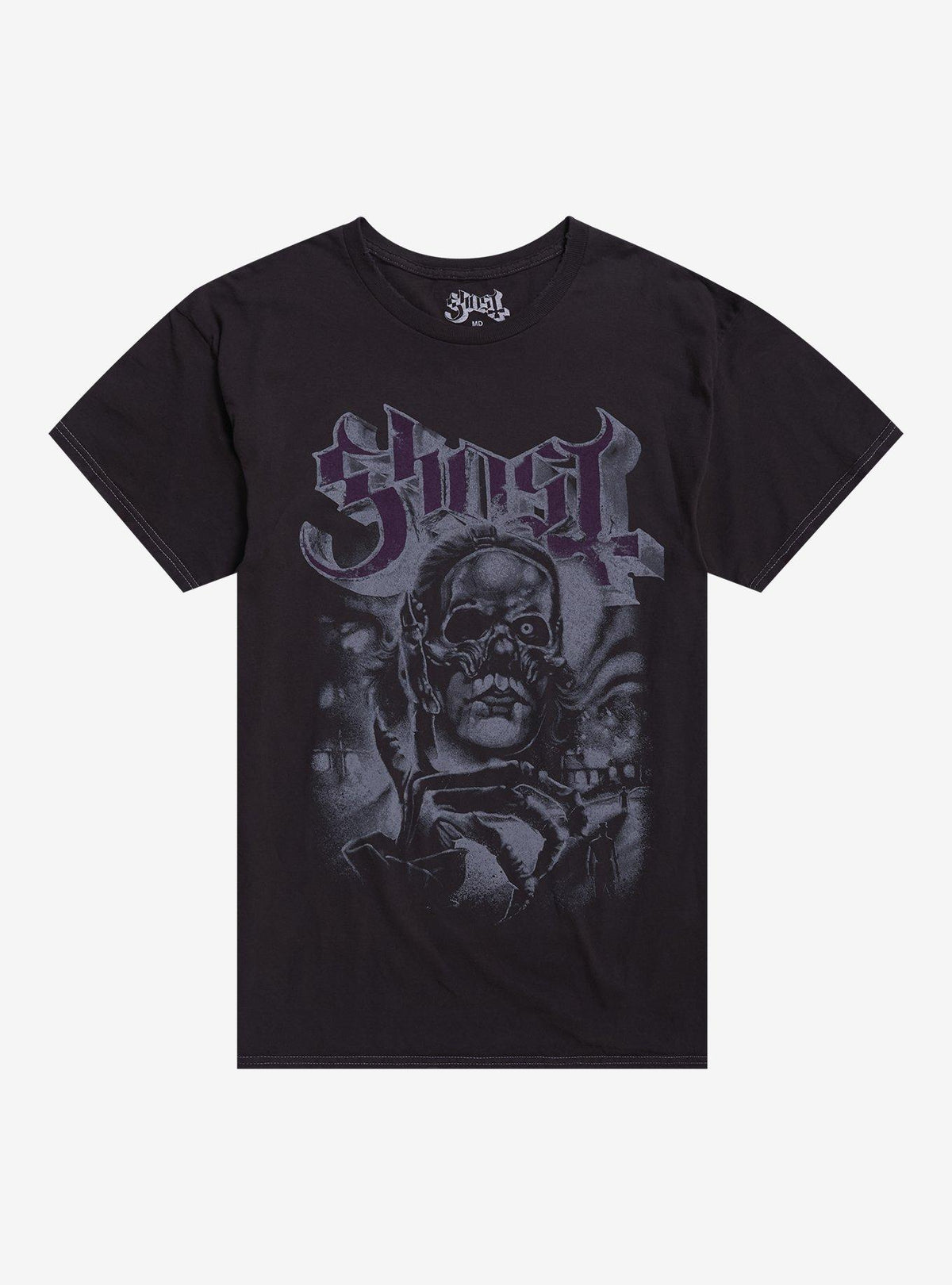 Ghost Masked Figure Distressed T-Shirt | Premium Unisex T-Shirt, Trending Graphic Tee