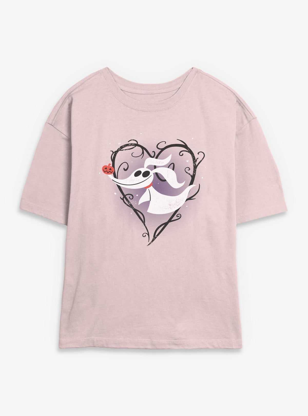 Disney The Nightmare Before Christmas Zero Pumpkin Nose Girls Skimmer T-Shirt