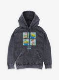 Disney Pixar Toy Story Buzz Woody Alien Panels Mineral Wash Hoodie