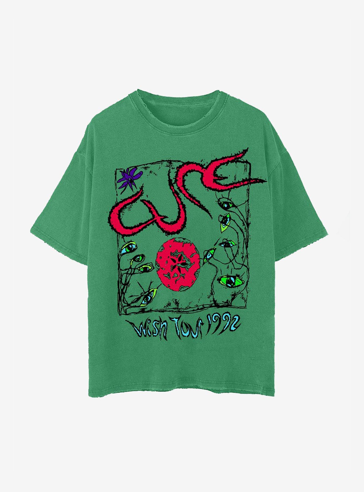 Cure Green Wish Tour 1992 Two Sided T Shirt