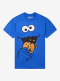 Sesame Street Cookie Monster Big Face T-Shirt | Premium Unisex T-Shirt, Trending Graphic Tee