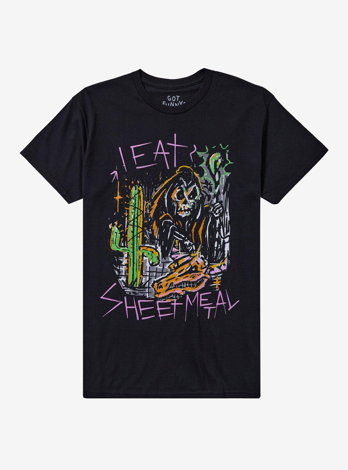 Eat Sheet Metal Reaper T-Shirt By Got Funny | Premium Unisex T-Shirt, Trending Graphic Tee