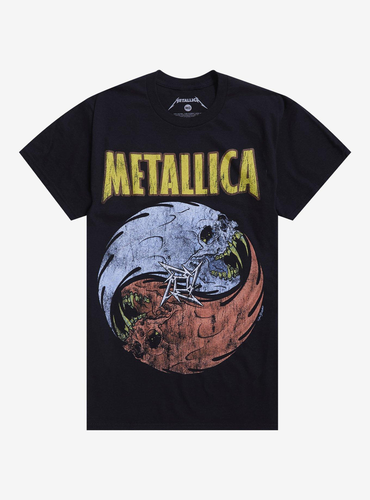 Metallica Skull Yin Yang T Shirt