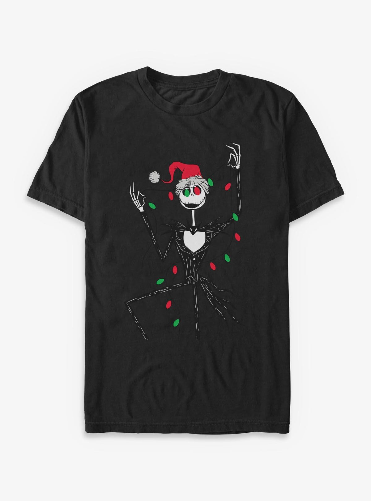 Disney The Nightmare Before Christmas Jack Christmas Lights T-Shirt