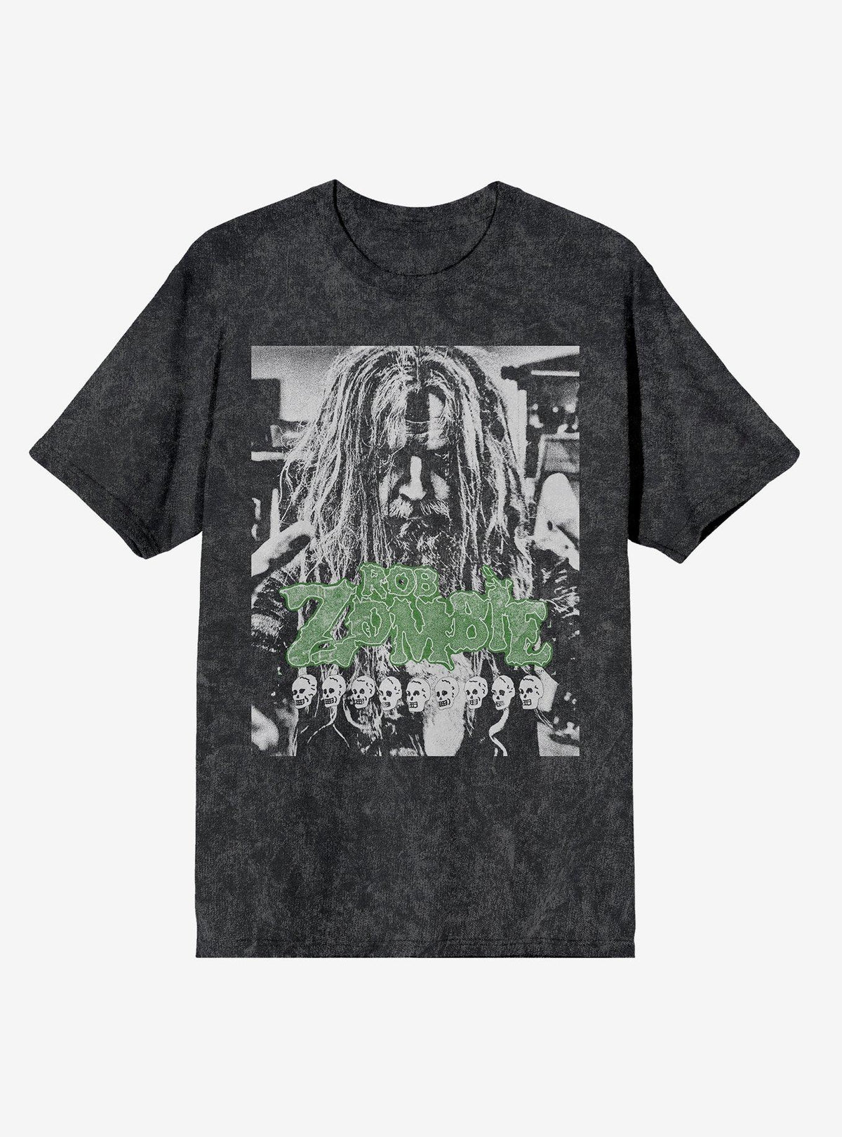 Rob Zombie Portrait Mineral Wash T Shirt