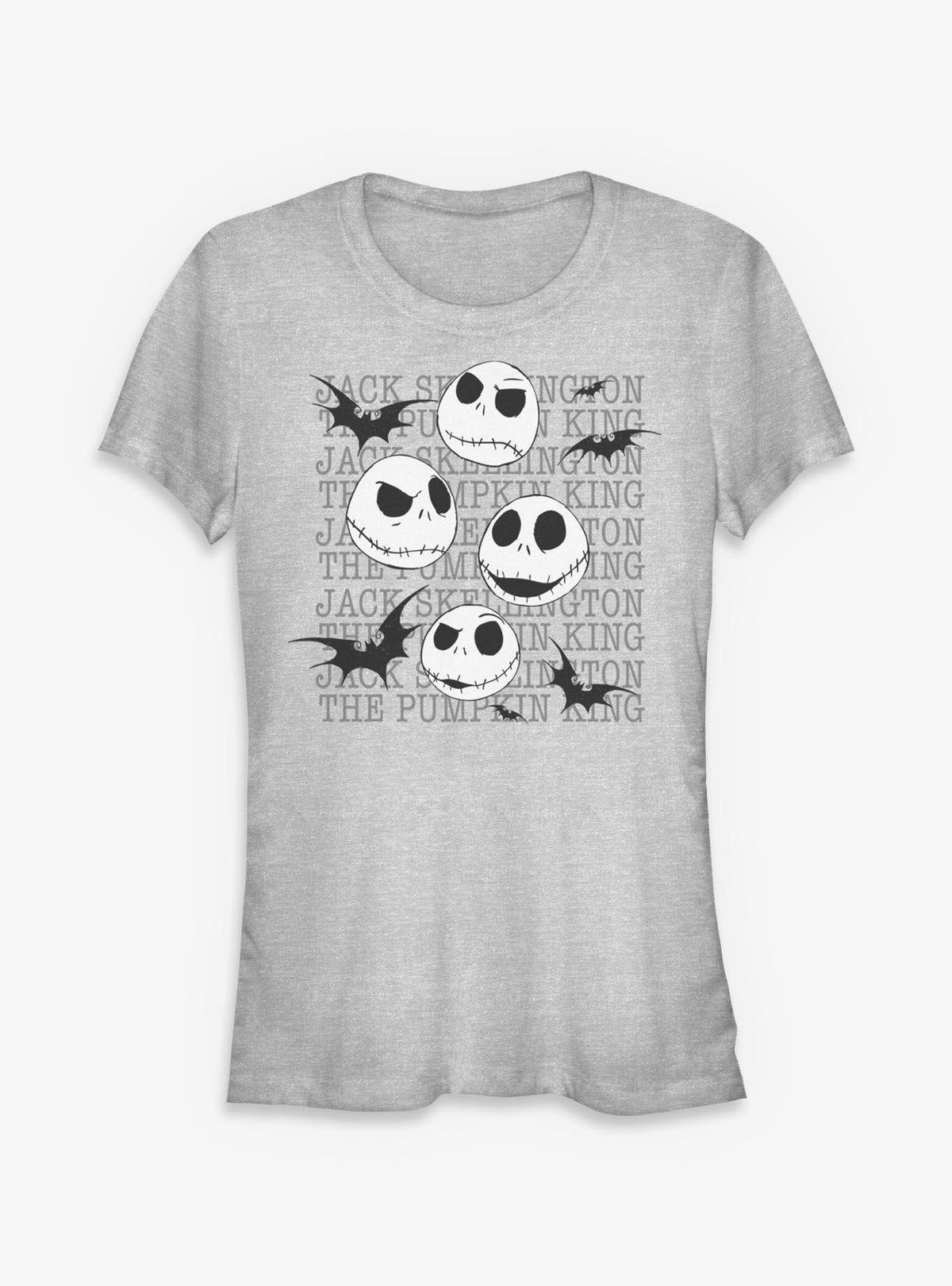 Disney The Nightmare Before Christmas Jack Heads Splatter Girls T-Shirt