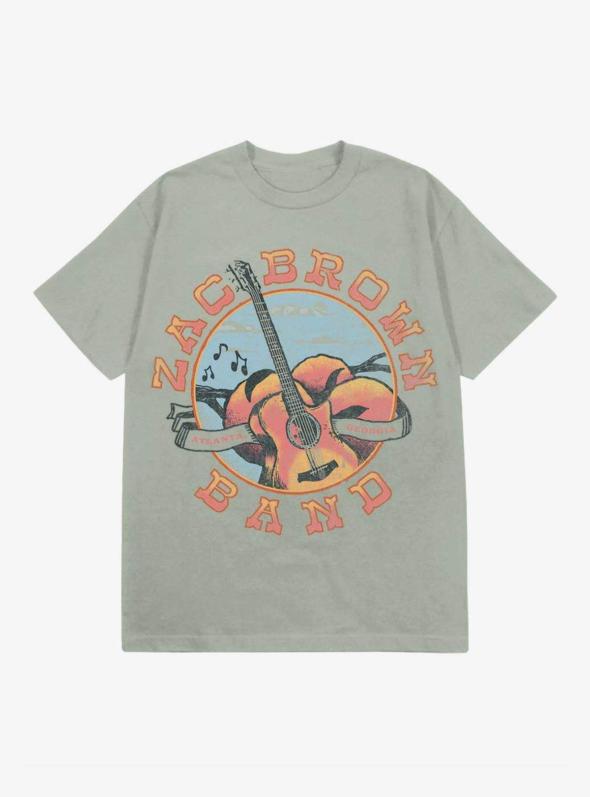 Zac Brown Band Guitar Peaches T-Shirt