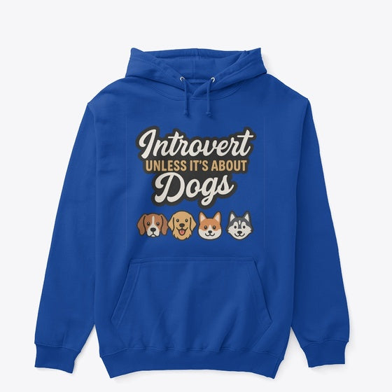 Introvert unless I about dogs | Premium Unisex T-Shirt, Trending Graphic Tee