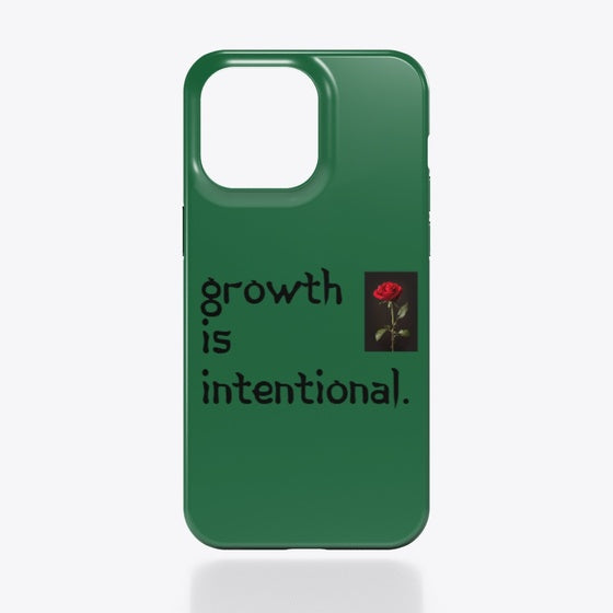 Growth Is Intentional Phone Case | Anime Graphic T-Shirt for Men Women