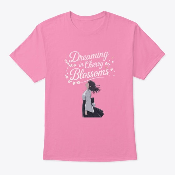 Dreaming in Cherry Blossoms | Anime Graphic T-Shirt for Men Women