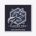 clever fox website sticker logo 4 | Premium Unisex T-Shirt, Trending Graphic Tee
