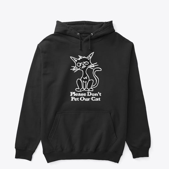 Please Don't Feed Our Cat Black | Premium Unisex T-Shirt, Trending Graphic Tee