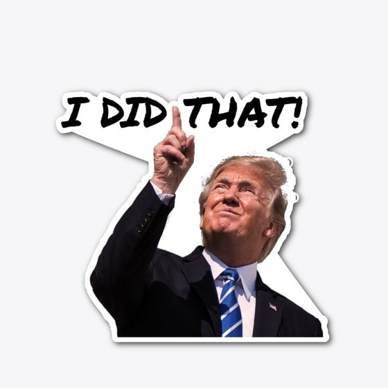 Trump did that sticker | Anime Graphic T-Shirt for Men Women