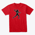 QB Football T - Black White Outline | Premium Unisex T-Shirt, Trending Graphic Tee