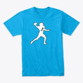 QB Football T - White Black Outline | Premium Unisex T-Shirt, Trending Graphic Tee