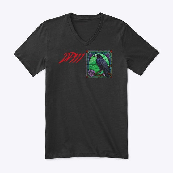 DpIII stained glass raven | Anime Graphic T-Shirt for Men Women