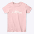 Dogs over People T-Shirt pink | Premium Unisex T-Shirt, Trending Graphic Tee