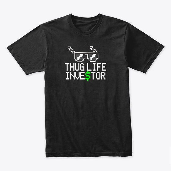 Thug Life Investor Black T-Shirt